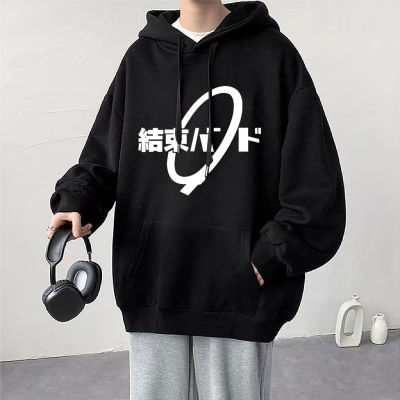 Anime Cos BOCCHI THE ROCK! Hoodie Kessoku Band Logo Couples Hoodies Goto Hitori Ijichi Nijika Cospaly Oversized Long Sleeve Male Size XS-4XL