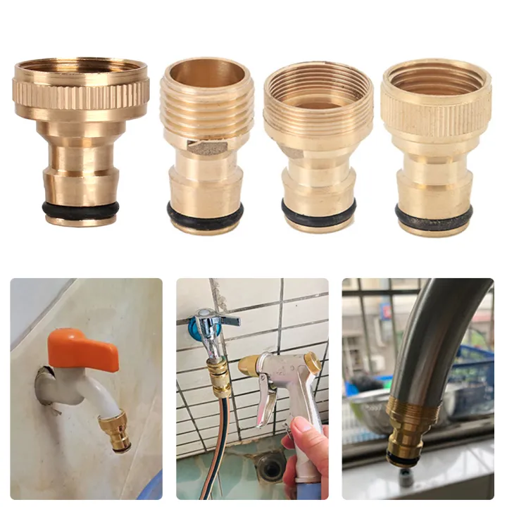 JaneDream 1/2" 3/4“ Spray Nozzle Water Brass High Pressure Direct Spray