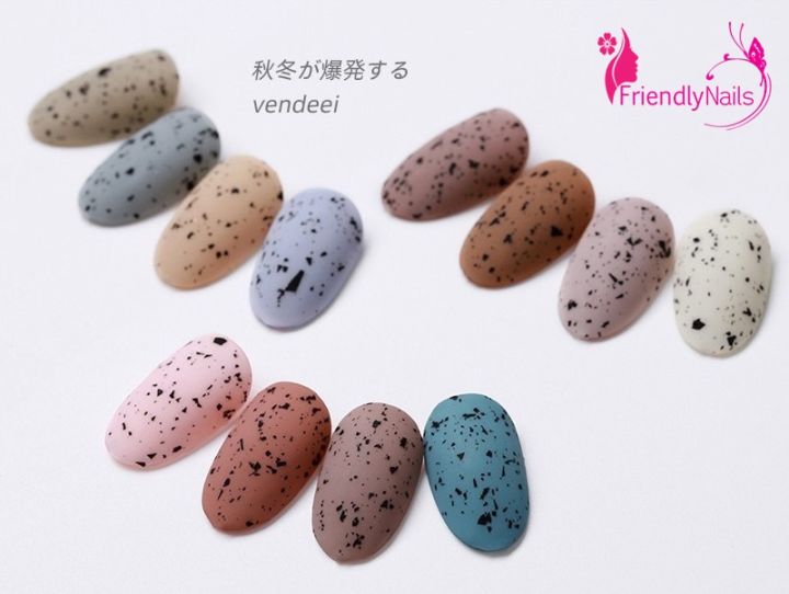 vendeeni-สีเจลไข่นกกระทา-สีไข่นกกระทา-ใช้ได้กับสีพื้นทุกสี-15ml-สีทาเล็บเจล