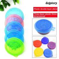 Blue Sealing Tightly Three-layer Can Lid Bite Resistant Cat Dog Bowl With Lids Dog Food Bowl Lid Supply Portable 13g