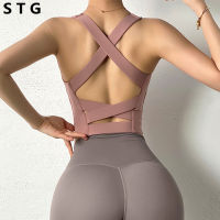 New Sexy Sports Bra Strap Women Running Fitness Top Sport Brassiere Sport Push Up Yoga Bra Women High Impact Yoga Top Push Up