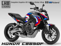 สติ๊กเกอร์แต่งลายรถ HONDA CB 650F V.1 ปี 2015 ลาย HP4 V.2