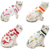 ZZOOI Pet vest cat and dog sterilization suit cat postpartum clothes pet surgical suit kitten and puppy anti-licking weaning suit