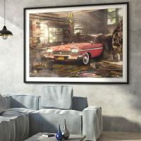 Christine I Used to be Famous Car Print Canvas Painting Vintage Poster For Wall Art Living Room Parking Space Decoration Gifts