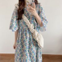 พร้อมส่ง ?✨? pastel flora dress C2749 เดรสยาวฟอร่า เดรสยาวมินิมอล