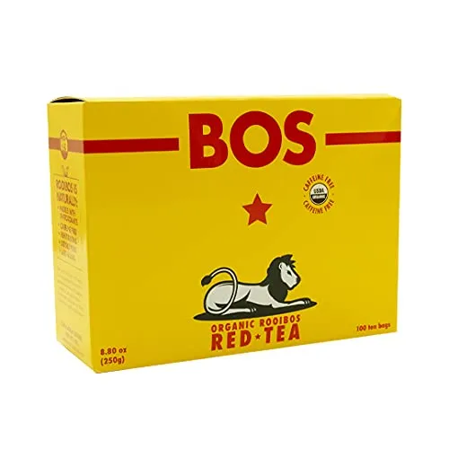 BOS Rooibos Tea 100 Teabags USDA Organic Naturally CaffeineFree