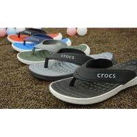 [A NEW HOT]การกู้คืน ₪ ็อท Crocs Reviva การนวดแฟชั่นผู้ชายรองเท้าแตะ Flip Flop