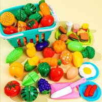 Educational Toy Plastic Kitchen Toy Set Cut Fruit and Vegetable Food Play House Simulation Toys Early Education Girls Boys Gifts