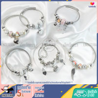 [พร้อมส่ง] กำไลข้อมือแฟชั่น กำไลข้อมือจี้ กำไลแพนดอร่า Pandora กำไลข้อมือ กำไลเงินประดับ กำไลผู้หญิง