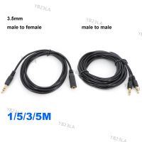 1.5/3/5m 3.5mm 3pole Audio Male to male Female Jack Plug Stereo Aux Extension connector Cable Cord for Phone Headphone Earphone YB23TH