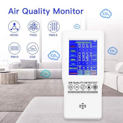 Air Quality Monitor BIAOLING Accurate Tester for CO2 Formaldehyde(HCHO) TVOC PM2.5/PM10 Multifunctional Air
