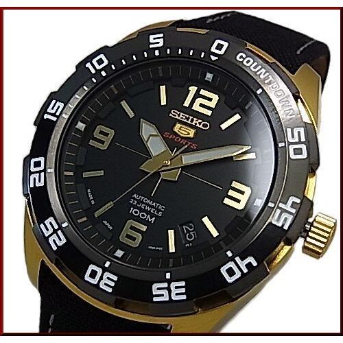 นาฬิกาข้อมือ-seiko-5-sports-automatic-srpb86j1-made-in-japan-black-gold