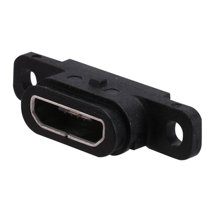 10-pcs-micro-usb-5pin-charging-jack-socket-dock-port-5p-ip67-waterproof-female-connector-with-screw-hole