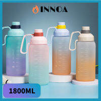 Sam A BZ-1600 water bottle กระบอกใส่น้ำ กระบอกน้ำพลาสติก สีพาสเทล 1600ml มีหูจับมือ พร้อมหลอด พร้อมปิดฝาได้ ฟรี!สติกเกอร์