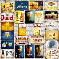 Belgian Beer Metal Tin signs Plaque Metal Vintage Wall Bar Home Art Retro Craft Cinema Decor 30X20CM DU-10338A