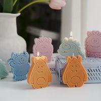 【CW】 candles children  39;s birthday monster scented aesthetic room decor ornaments for home baby give away gift