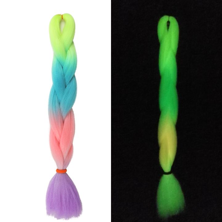 ombre-glowing-luxury-synthetic-braids-florescent-hair-in-the-24inch-100g