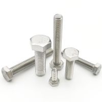 M3 M4 M5 M6 M8 M10 M12 M14 M16 A2-70 304 Stainless Steel Metric Thread DIN933 Outside Hex Head Bolt External Hexagon Head Screw Nails Screws Fasteners