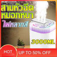 บ้านควันหอม เครื่องพ่นไอน้ำ เครื่องพ่น aroma TIKTOKขายร้อนJIA 3000ML เครื่องพ่นอโรม่า เครื่องพ่นน้ําหอม  เครื่องฟอกอากาศ สามหัวฉีด หมอกจำนวนมากใหญ่ เครื่องพ่นไอนำ เครื่องทำความชื้น บ้านหอม สดชื่น