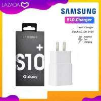 หัวชาร์จเร็ว Samsung FastCharger 18W รุ่น S10 ของแท้ ชาร์จด่วน ชาร์จเร็ว สำหรับรุ่น S10 Note8 Note9 A20 A30 A50 A20S A30S A50S A01 A11 A31 A02 A02S A21 A21S A51 A71