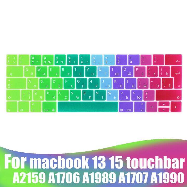 n-ฝาครอบแป้นพิมพ์แล็ปท็อปสำหรับ-macbook-pro-13-15ทัชบาร์ฟิล์มป้องกันแป้นพิมพ์เคสแป้นพิมพ์สี-a2159-a1989a1990-a1707