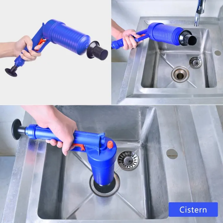 Pipe Plunger Drain Unblocker High Pressure Air Drain Blaster Pneumatic