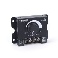 ❆✻∈ DC 12V 24V LED Dimmer Switch 30A 360W Voltage Regulator Adjustable Controller For LED Strip Light Lamp LED Dimming Dimmers