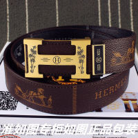 (Fashion high-end belt)2023 new H, mens blue belt, 24k pure steel buckle with logo letter in the middle