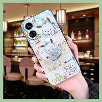 phone stand holder Soft Case Phone Case For Honor X50i Dirt-resistant cartoon Cartoon foothold drift sand armor case