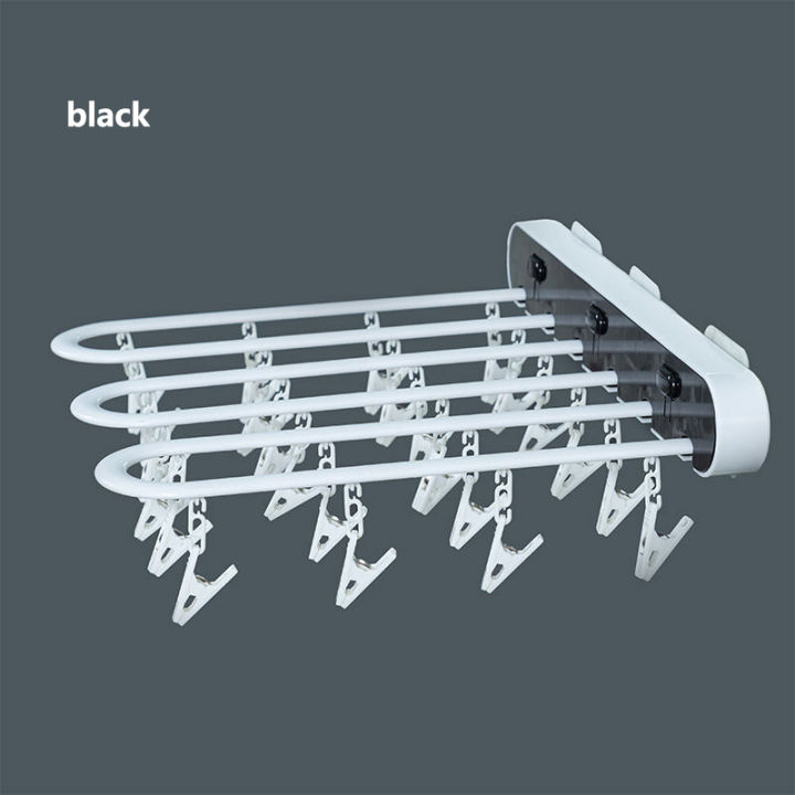 For Home 24pcs Wall-mounted Folding Clothes Pegs Organizer for Clothes Laundry Products Gadget