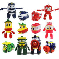 Robot Trains Transformation Anime Figures PVC RT Kay Alf Duke Train Car Robot Family Figure Toys for kids