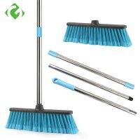 Floor Cleaning Broom with Adjustable Long Handle Stiff Bristle Grout Brooms Scrubber for Cleaning Bathroom Kitchencourtyard