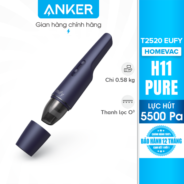 Máy hút bụi mini cầm tay không dây EUFY HomeVac H11 Pure (by Anker) T2520 – Lực hút mạnh đến 5500Pa
