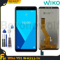 Beyondwolf หน้าจอเดิมสำหรับ Wiko Y51 LCD หน้าจอ LCD หน้าจอสัมผัสแสดงชิ้นส่วนสำหรับ Y51จอสำรอง