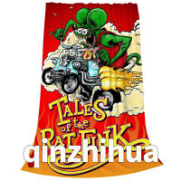 Rat Fink Blanket High Quality Flannel Warm Soft Plush on The Sofa Bed Blanket Suitable for Air Conditioning Blanket Nap Blanket 017
