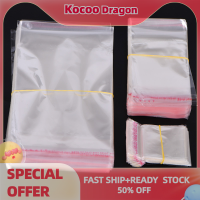 Kocoo FH 200PCS Clear Self Adhesive Seal Plastic Bags Candy Jewelry Packing Bags