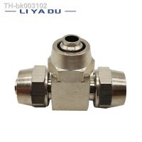 ∋☢❆ 1pcs PE-4 6 8 10 12 14 16 MM OD Hose Tube Connect PU tube T type Pneumatic Connector Quick Fast Twist Air Hose Tube Fitting