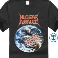 2023 newNuclear Assault Handle With Care 1989 Earth Album Cover T Shirt