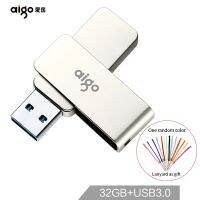 Aigo Flash Disk High-Speed USB3.0 Genuine 4GB 8GB Metal Rotating Car USB Flash Drive 16GB 32GB 128GB Funny Gift