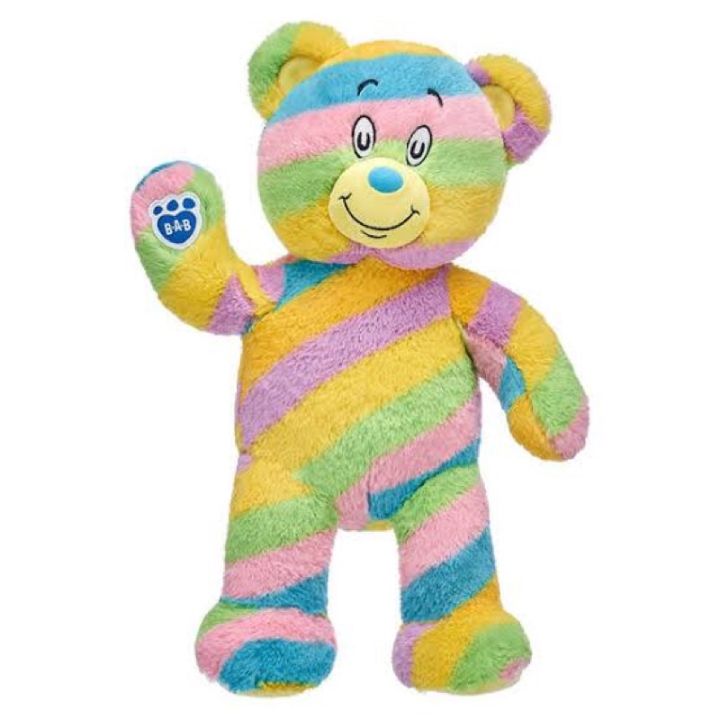 ตุ๊กตาหมีบิ้วอะแบร์-สีพาสเทล-รุ่นใหม่-build-a-bear-สินค้ามือสองนำเข้าจากอเมริกา