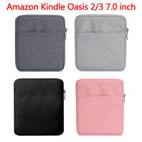 สำหรับ Amazon Kindle Oasis 3 7.0นิ้ว Kindle E-Book กระเป๋ากระเป๋ากันกระแทกป้องกันกรณี Kindle Oasis3 7 "E-Reader ซิปผ้ากันน้ำ