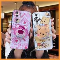 glisten Kickstand Phone Case For Honor90 Cute Durable Dirt-resistant protective Cartoon Shockproof Anti-dust cartoon