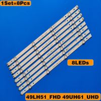 New 8 PCS/set LED Backlight Strip For LG 49LH510V 49LJ510M 49LH570A 49UM6950 49LH51_FHD_A/B SSC_49inch_FHD_A B 49LH5100 49LH5700 Electrical Circuitry