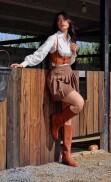 UNDER KNEE BOOTS RENA WIDE CALF RIDING