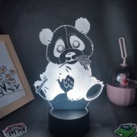 Animal Cute Panda RGB Led Neon Night Lights Colorful Birthday Gifts For Friends Kid 3D Lava Lamps Bedroom Manga Table Decoration