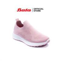 Bata บาจา รองเท้า Slip on รองเท้าแบบสวม รองเท้าใส่เดิน Walking shoes ผ้าถัก knit นุ่ม ใส่สบาย ระบายอากาศได้ดี สำหรับผู้หญิง  รุ่น Jason สีชมพู 5595145