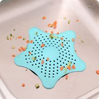 Cleaner Sink Filter Soft Sea Star Shape Drain Bath Hair Catcher  Sewer Bath Stopper Plug Strainers Kitchen Accessory Dishracks Sink accessories