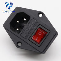 15A250V 3pin AC power socket with Power Rocker Switch Fused