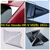 อุปกรณ์เสริมสำหรับฮอนด้า HR-V VEZEL 2014 - 2019 ABS ด้านหลังหางหน้าต่างสามเหลี่ยมสปอยเลอร์จับชามแผงตกแต่งปกตัดภายใน