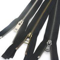 ℗¤◐ 2Pcs 50/60/70/80cm 5 Metal Zippers Slider Open End Long Zip DIY Craft Down Jacket Coat Clothing Suitcases Bag Sewing Accessory